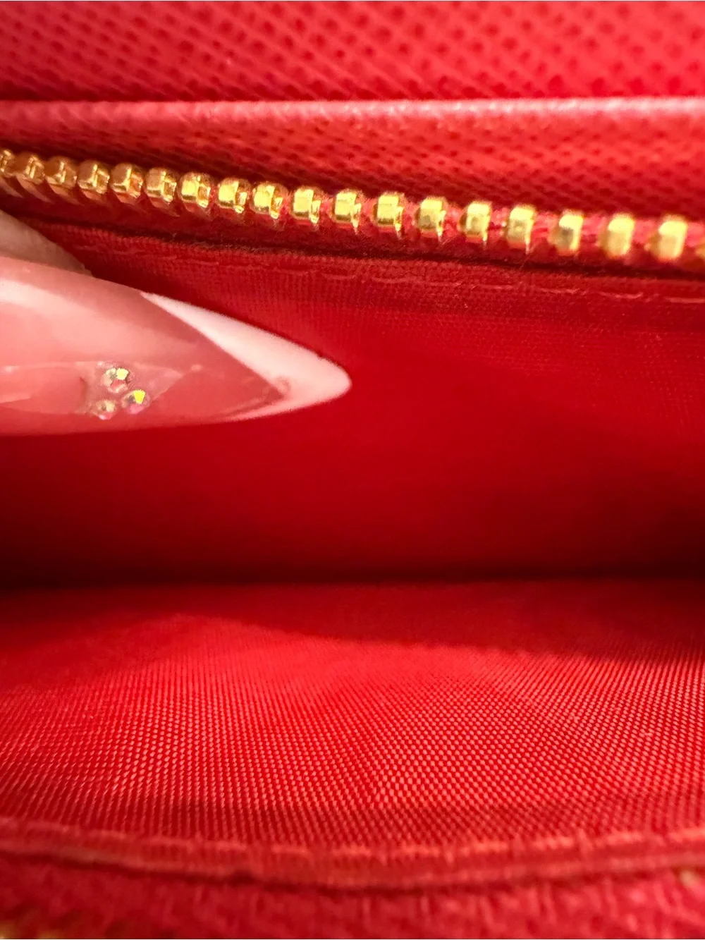 Prada saffiano leather wallet pink and beige - Picture 12 of 16